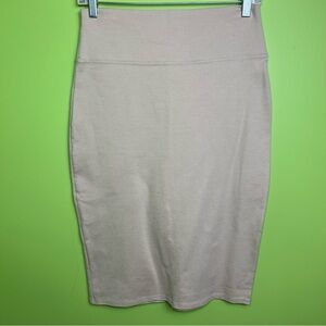 Hybrid stretchy neutral pensil skirt size L